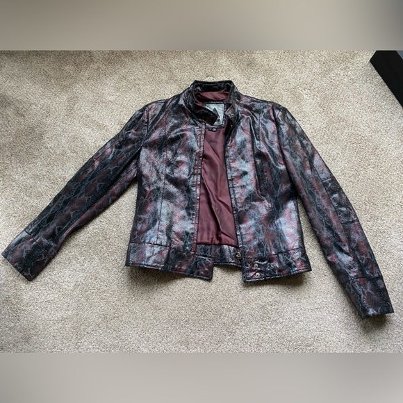 Vintage 90s Aldo leather jacket - Picture 2 of 6